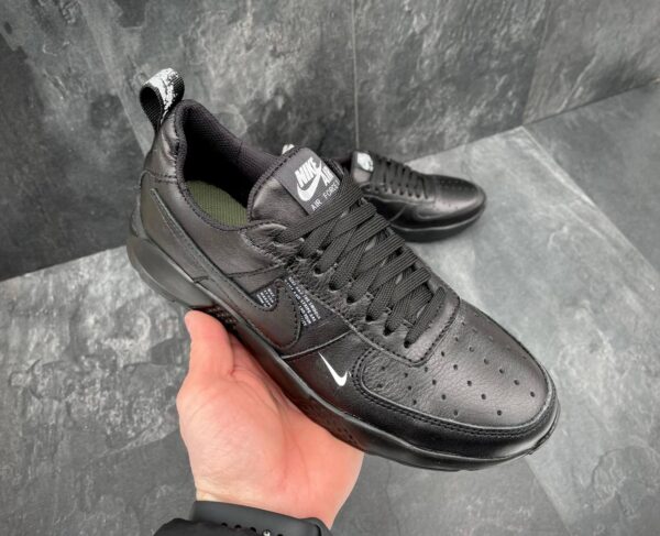 Чоловічі шкіряні кросівки Nike Код: М111 чор - Зображення 8