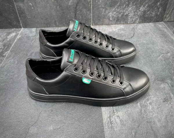 Чоловічі шкіряні кеди Lacoste Код: L6/3 ч.т - Зображення 5