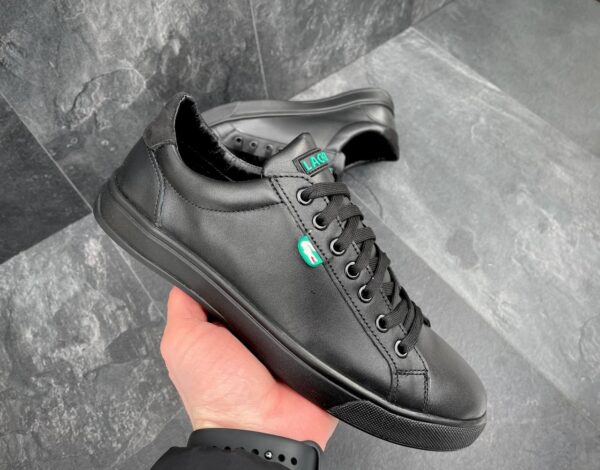 Чоловічі шкіряні кеди Lacoste Код: L6/3 ч.т - Зображення 7