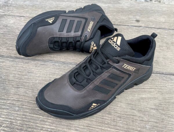 Чоловічі шкіряні кросівки Adidas Код: А-1 кор - Зображення 2