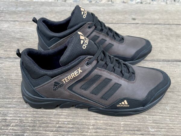 Чоловічі шкіряні кросівки Adidas Код: А-1 кор - Зображення 7