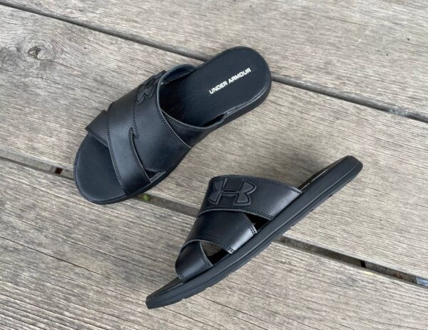 Чоловічі шкіряні шльопанці Under Armour Код: Ш36 U.A - Зображення 2