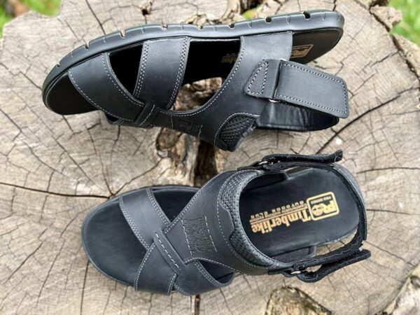 Чоловічі шкіряні сандалі Timberlike Код: Т4/1 чер - Зображення 3