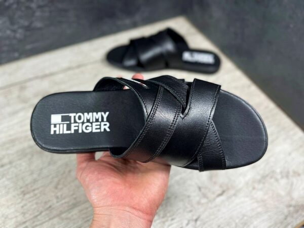 Чоловічі шкіряні шльопанці Tommy Hilfiger Код: Ш33 ч.т. - Зображення 7