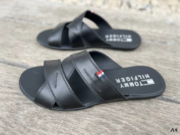 Чоловічі шкіряні шльопанці Tommy Hilfiger Код: Л9 - Зображення 2