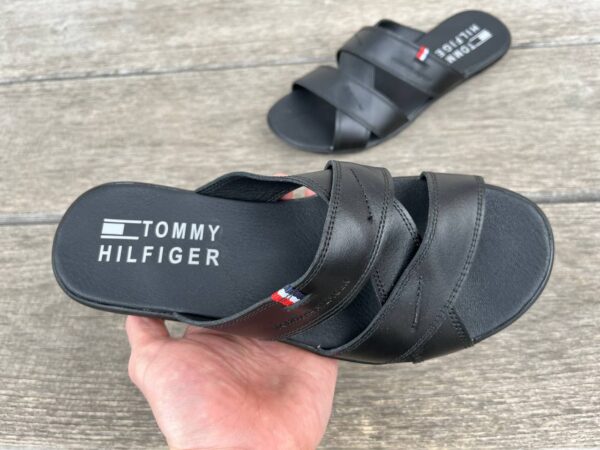 Чоловічі шкіряні шльопанці Tommy Hilfiger Код: Л9 - Зображення 4