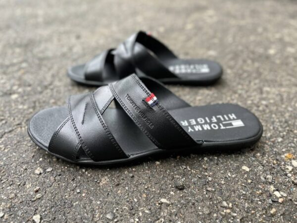 Чоловічі шкіряні шльопанці Tommy Hilfiger Код: Л9