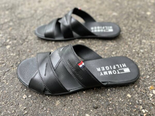 Чоловічі шкіряні шльопанці Tommy Hilfiger Код: Л9 - Зображення 7