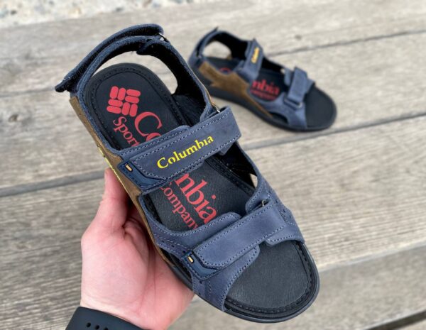 Чоловічі шкіряні сандалі Columbia Код: 70 син/ол - Зображення 3